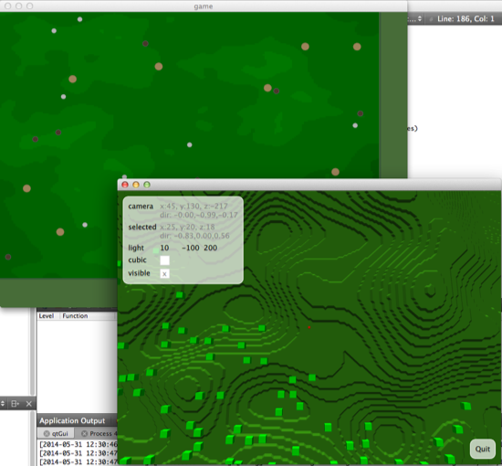 "SFML client alongside OpenGL client with QML overlays" "SFML client alongside OpenGL client with QML overlays"
